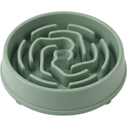 Honev Slow Feeder Dog Bowl 700 ml Sage with Raised Ridges - Product view