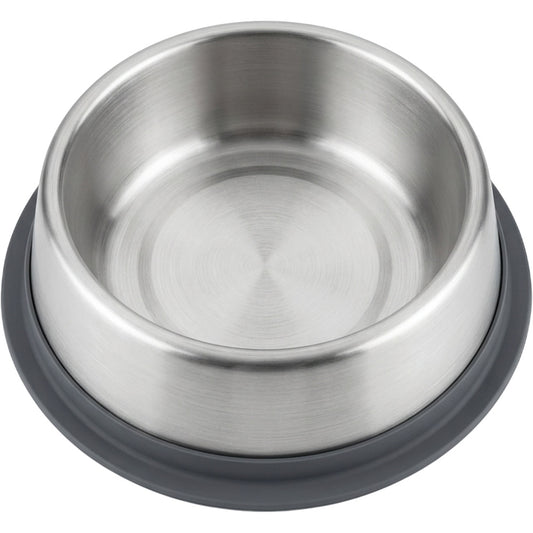 Honev Stainless Steel Dog Bowl 900 ml with Silicone Base Charcoal - Product view